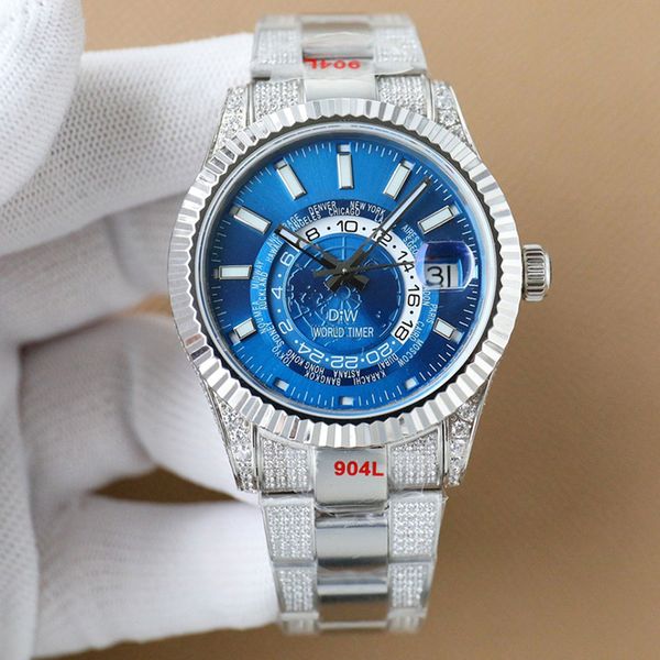 diamond watch mens automatic mechanical 9001 watches 42mm with diamond-studded steel bracelet business wristwatches montre de luxe, Slivery;brown
diamond watch mens automatic mechanical 9001 watches 42mm with diamond-studded steel bracelet business wristwatches montre de luxe, Slivery;brown