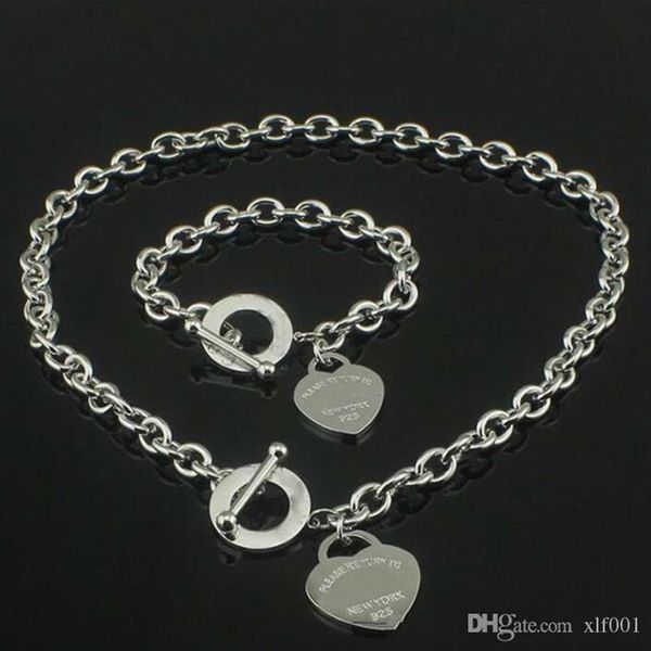 sell birthday christmas brand luxury designer necklace plus bracelet set wedding statement jewelry heart pendant necklaces ban270g, Silver
sell birthday christmas brand luxury designer necklace plus bracelet set wedding statement jewelry heart pendant necklaces ban270g, Silver