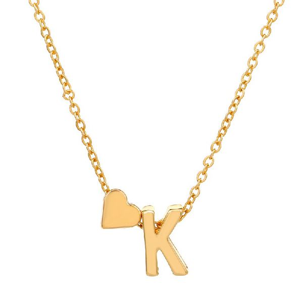 fashion english letters simple necklace creative versatile peach heart shaped short paragraph collarbone chain, Silver
fashion english letters simple necklace creative versatile peach heart shaped short paragraph collarbone chain, Silver