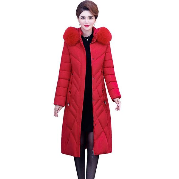 parkas 2022 elegant slim mother women's winter thicken warm down parker new female plus size loose long jacket duck down jacket ok1162, Black
parkas 2022 elegant slim mother women's winter thicken warm down parker new female plus size loose long jacket duck down jacket ok1162, Black