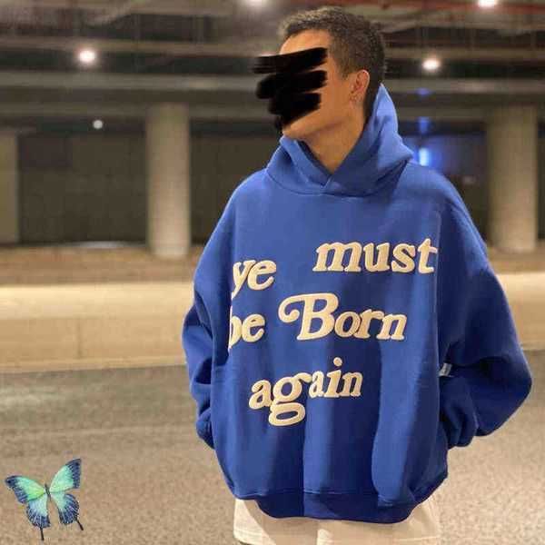 men's hoodies sweatshirts brown foam ye must be born again fleece hoodie sweatshirt warm winter men women dress pullovers t220825 11eo2, Black
men's hoodies sweatshirts brown foam ye must be born again fleece hoodie sweatshirt warm winter men women dress pullovers t220825 11eo2, Black