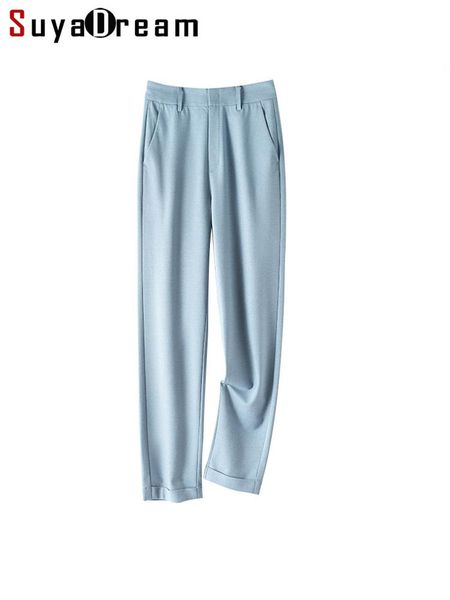 capris suyadream woman chic harem pants viscose wool blend anklelength office lady trousers 2022 spring summer bottoms, Black;white
capris suyadream woman chic harem pants viscose wool blend anklelength office lady trousers 2022 spring summer bottoms, Black;white