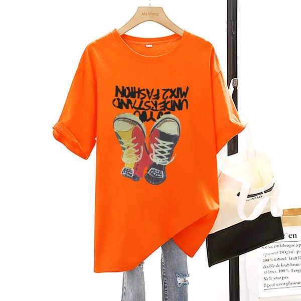 t-shirt pure cotton 18 colors summer round neck shoes printed shortsleeved women's tshirt couple loose for men women, White
t-shirt pure cotton 18 colors summer round neck shoes printed shortsleeved women's tshirt couple loose for men women, White