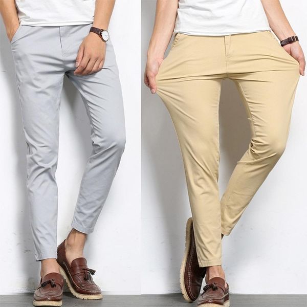 pants skinny pants men korean fashion lightweight casual pants khaki solid color men 9 part ankle length streetwear trousers thin, Black
pants skinny pants men korean fashion lightweight casual pants khaki solid color men 9 part ankle length streetwear trousers thin, Black