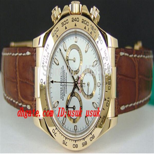 factory supplier luxury wristwatch 116518 white dial stainless steel bracelet automatic mens men's watch watches306f, Slivery;brown
factory supplier luxury wristwatch 116518 white dial stainless steel bracelet automatic mens men's watch watches306f, Slivery;brown