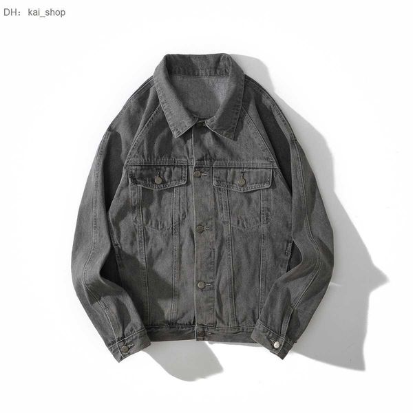 women's jackets autumn winter new embroidered denim coat men's dark grey high street design sense worn out show thin 11, Black;brown
women's jackets autumn winter new embroidered denim coat men's dark grey high street design sense worn out show thin 11, Black;brown