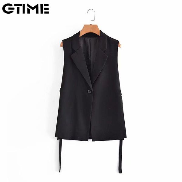 vests women 2021 fashion solid side slit onebutton vest vintage suit collar sleeveless outerwear chic veste femme #zynwy424, Black;white
vests women 2021 fashion solid side slit onebutton vest vintage suit collar sleeveless outerwear chic veste femme #zynwy424, Black;white