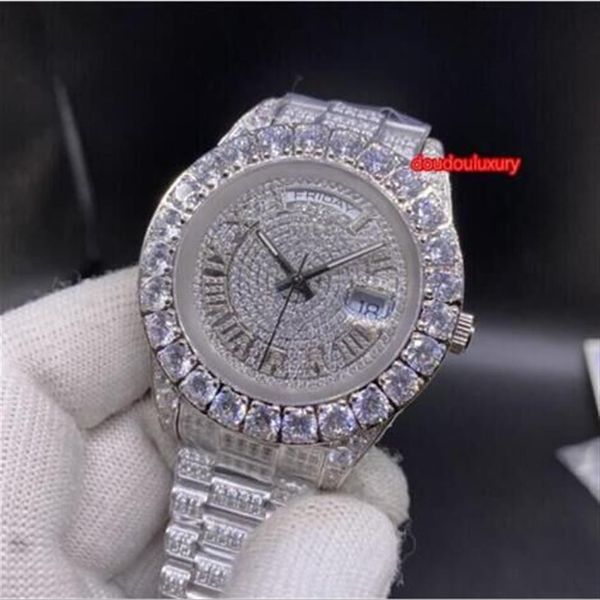men's boutique watch silver diamond stainless steel watch dual calendar dial automatic mechanical business watch244l, Slivery;brown
men's boutique watch silver diamond stainless steel watch dual calendar dial automatic mechanical business watch244l, Slivery;brown