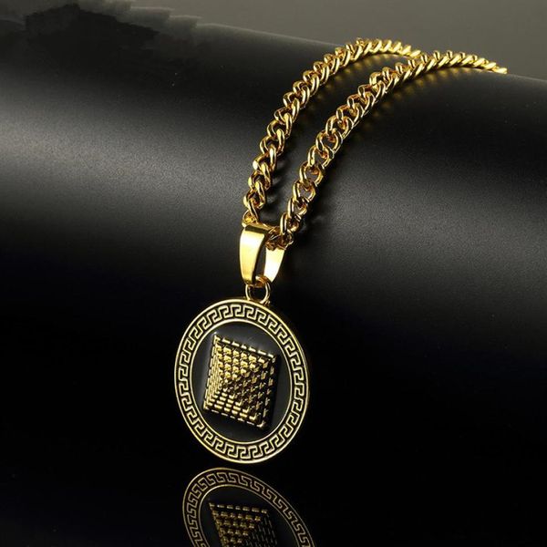 fashion man hip hop round pyramid pendant necklace gold silver color men 75cm long chain necklaces jewelry design for mens6360725201b
fashion man hip hop round pyramid pendant necklace gold silver color men 75cm long chain necklaces jewelry design for mens6360725201b