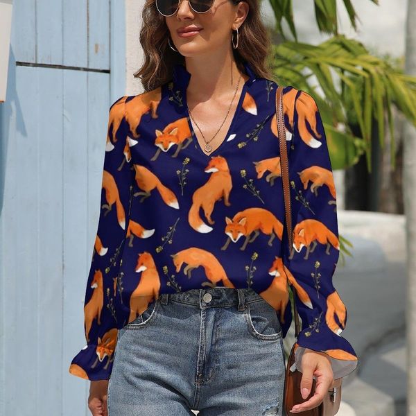 t-shirt red fox design blouse floral print korean fashion chiffon blouses autumn v neck longsleeve aesthetic shirt lady pattern clothes, White
t-shirt red fox design blouse floral print korean fashion chiffon blouses autumn v neck longsleeve aesthetic shirt lady pattern clothes, White