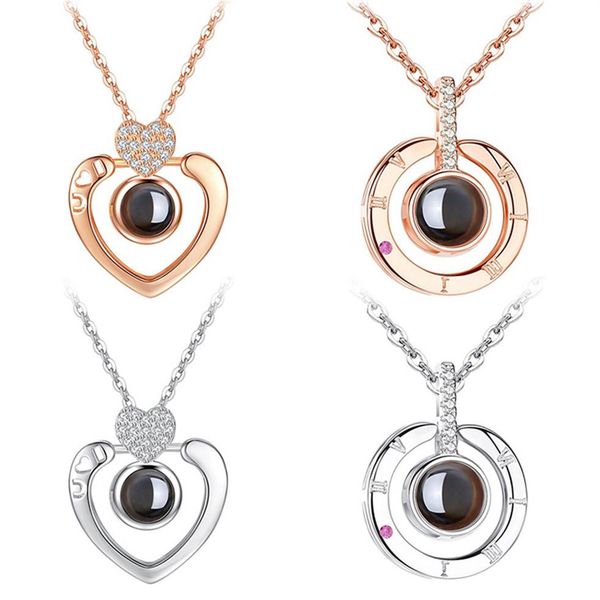 new rose gold silver i love you 100 lanugage necklace love memory projection heart necklace birthday gift drop 236d
new rose gold silver i love you 100 lanugage necklace love memory projection heart necklace birthday gift drop 236d