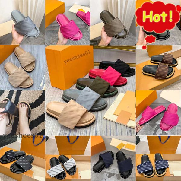2023 designer pool pillow mules women men sandals summer sandal flat comfort mules padded front strap slippers fashionable easy-to-wear styl, Black
2023 designer pool pillow mules women men sandals summer sandal flat comfort mules padded front strap slippers fashionable easy-to-wear styl, Black