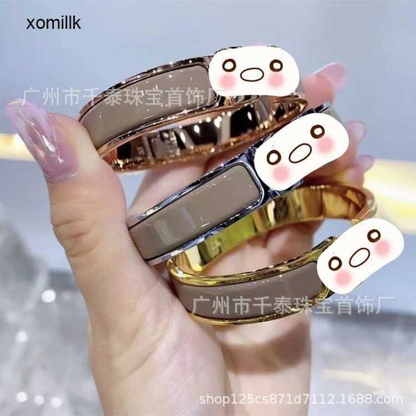 hermm designer bracelet igh version letter enamel bracelet couple style narrow 18k rose gold cnc, Black
hermm designer bracelet igh version letter enamel bracelet couple style narrow 18k rose gold cnc, Black