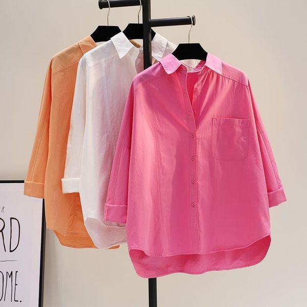 shirts 2022 summer new fashion women's cotton longsleeved shirt pockets loose and thin casual women's long sleeve shirt women, White
shirts 2022 summer new fashion women's cotton longsleeved shirt pockets loose and thin casual women's long sleeve shirt women, White