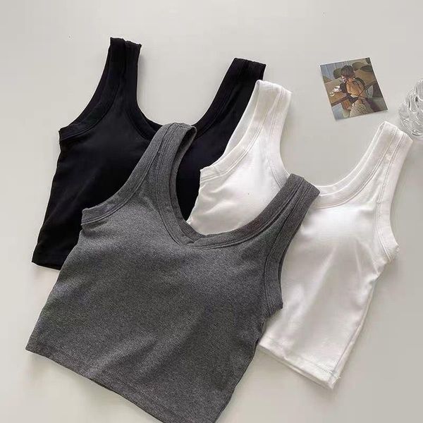 tanks onepiece bra vest tube y2k crop women basic shirts bottoming gathering strap sports vest underwear cotton casual top, Black;white
tanks onepiece bra vest tube y2k crop women basic shirts bottoming gathering strap sports vest underwear cotton casual top, Black;white