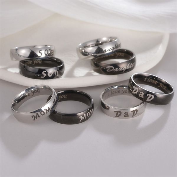 6mm stainless steel kinship mens ring designer i love you dad mom dad son letters black silver family ring for woman party south american fa, Golden;silver
6mm stainless steel kinship mens ring designer i love you dad mom dad son letters black silver family ring for woman party south american fa, Golden;silver