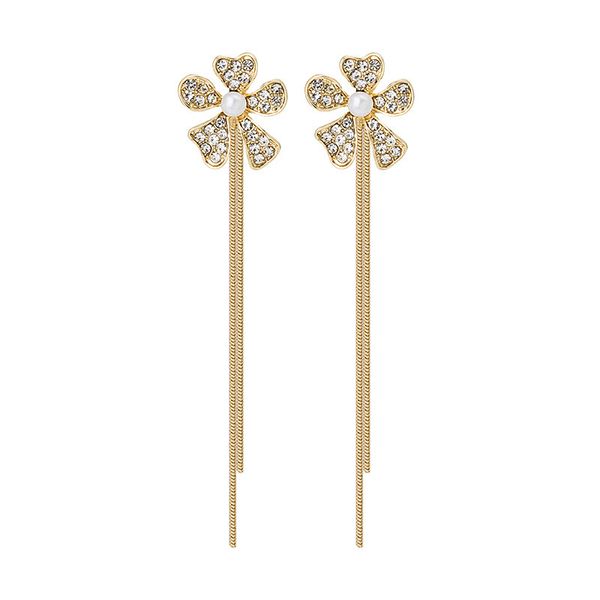 women long tassel dangle earrings korean sweet butterfly rhinestone earring elegant geometric hanging earring jewelry new, Silver
women long tassel dangle earrings korean sweet butterfly rhinestone earring elegant geometric hanging earring jewelry new, Silver