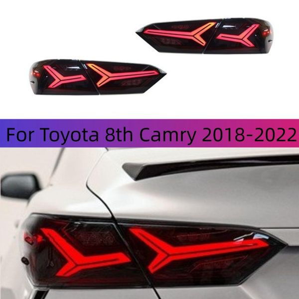 car styling led signal lights for 18-22 toyota 8th camry taillight assembly modified aircraft style led running light brake lamp
car styling led signal lights for 18-22 toyota 8th camry taillight assembly modified aircraft style led running light brake lamp