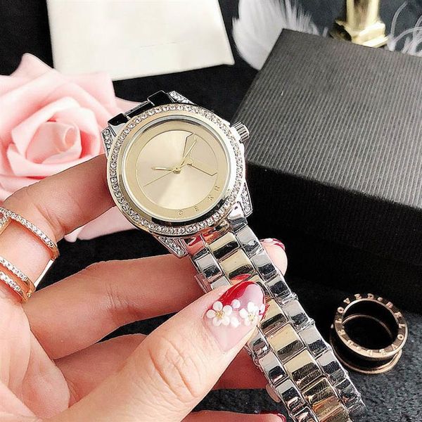 brand watch women girl big letters crystal metal steel band quartz wrist watches m115242n, Slivery;brown
brand watch women girl big letters crystal metal steel band quartz wrist watches m115242n, Slivery;brown