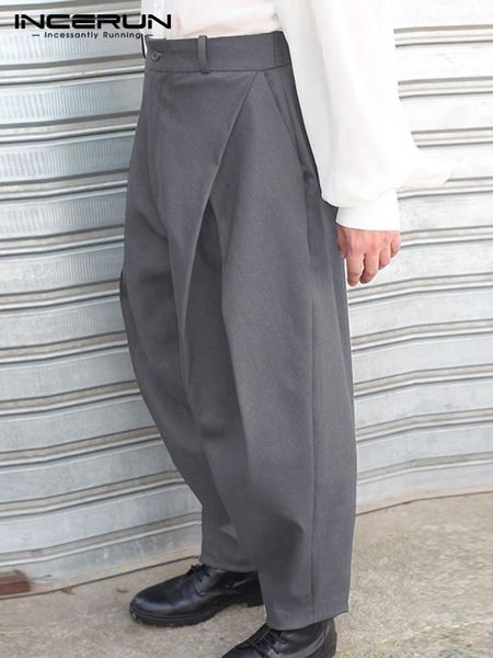 pants incerun 2022 stylish well fitting new men cross pleated long pants fashion male solid allmatch high waist pencil trousers s5xl, Black
pants incerun 2022 stylish well fitting new men cross pleated long pants fashion male solid allmatch high waist pencil trousers s5xl, Black