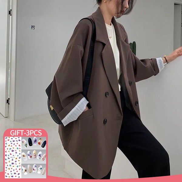 pants classic suit coats women comfortable solid spring outwear loose elegant fashion high street allmatch double breasted outwear, White
pants classic suit coats women comfortable solid spring outwear loose elegant fashion high street allmatch double breasted outwear, White