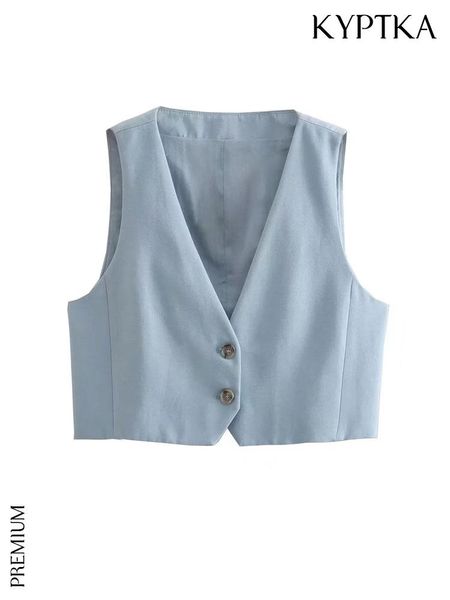 vests kyptka women fashion front button cropped linen waistcoat vintage v neck sleeveless female outerwear chic, Black;white
vests kyptka women fashion front button cropped linen waistcoat vintage v neck sleeveless female outerwear chic, Black;white