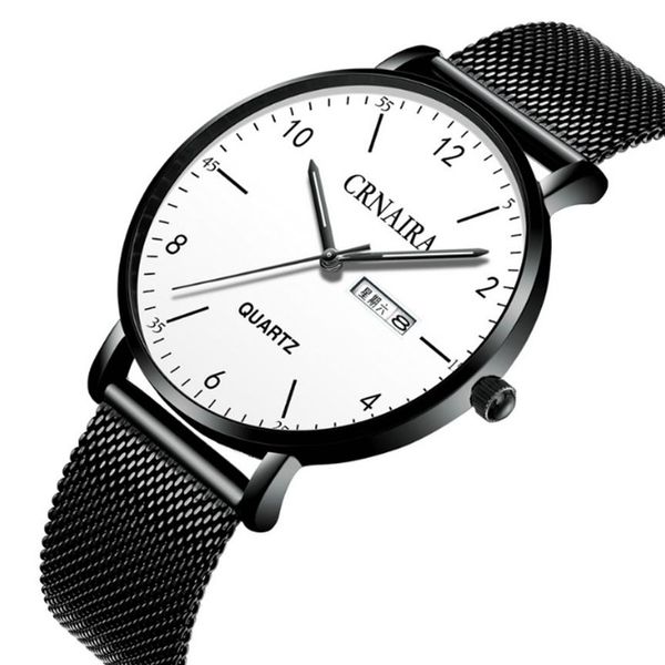 crnaira brand steel mesh band quartz mens watches luminous calendar watch big three hands casual business simple genteman wristwat256w, Slivery;brown
crnaira brand steel mesh band quartz mens watches luminous calendar watch big three hands casual business simple genteman wristwat256w, Slivery;brown