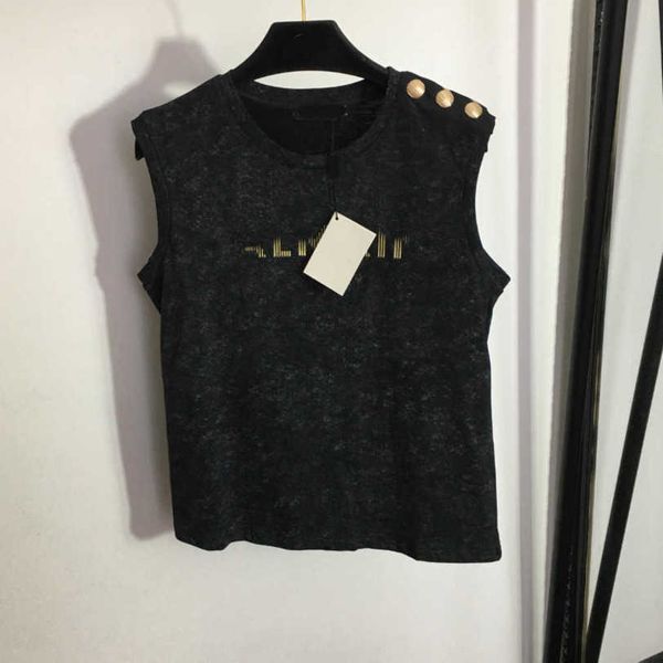 23ss womens tanks camis womens designer clothing vest camis round neck pure cotton shoulder button three-dimensional logo letter print vest, White
23ss womens tanks camis womens designer clothing vest camis round neck pure cotton shoulder button three-dimensional logo letter print vest, White