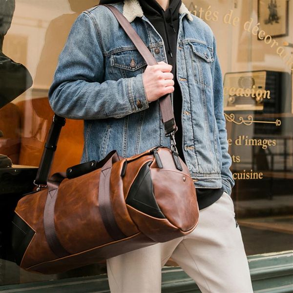 retro brown bucket travel bags large crazy horse pu leather handbags shoulder bag men gym duffle bag k1390g273u
retro brown bucket travel bags large crazy horse pu leather handbags shoulder bag men gym duffle bag k1390g273u