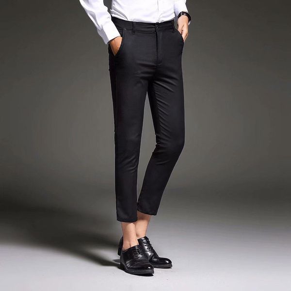 pants 2022 autumn new men's slim straight pure pants youthful vitality simple business casual cotton stretch korea fashion student tro, Black
pants 2022 autumn new men's slim straight pure pants youthful vitality simple business casual cotton stretch korea fashion student tro, Black