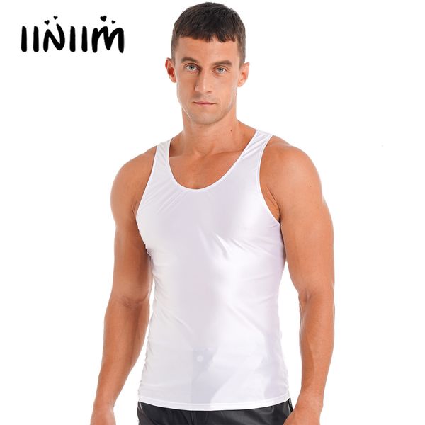men' tank mens sleeveless t-shirt sportwear glossy tank solid color undershirt gym fitness crop music festival rave party clubwear 23, White;black
men' tank mens sleeveless t-shirt sportwear glossy tank solid color undershirt gym fitness crop music festival rave party clubwear 23, White;black