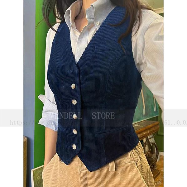 vests ladies vest corduroy vintage v neck single breasted two pocket fashion elegant slim fit sleeveless jacket chalecos, Black;white
vests ladies vest corduroy vintage v neck single breasted two pocket fashion elegant slim fit sleeveless jacket chalecos, Black;white