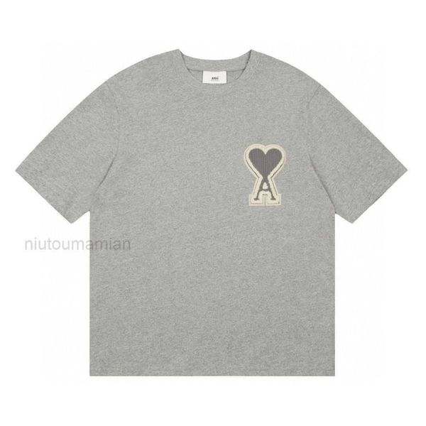 t shirts for men women heart amis high edition quality short embroidered sleeve summer new love big towel a peach amit shirt and couples 0q3, White;black
t shirts for men women heart amis high edition quality short embroidered sleeve summer new love big towel a peach amit shirt and couples 0q3, White;black
