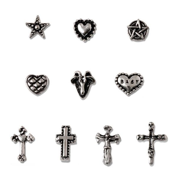 nail art decorations 20pcspack metal punk cross nail charm 3d mini different styles of retro cross alloy metal texture small star design nai, Silver;gold
nail art decorations 20pcspack metal punk cross nail charm 3d mini different styles of retro cross alloy metal texture small star design nai, Silver;gold