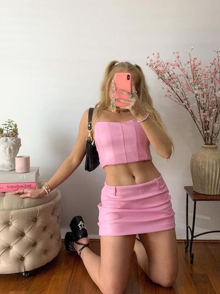 t-shirt summer bodycon women fishbone lined mini pink pu leather crop fashion lady clubwear party 24cm, White
t-shirt summer bodycon women fishbone lined mini pink pu leather crop fashion lady clubwear party 24cm, White