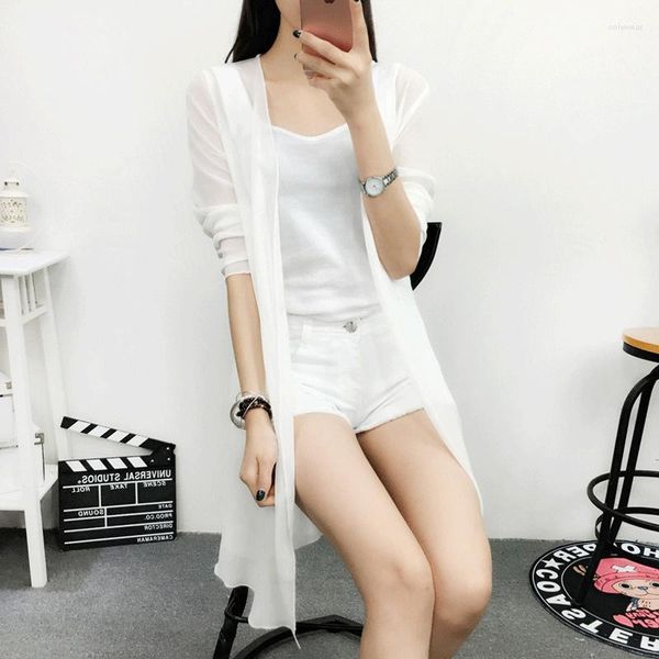 women's jackets black white pink kimono coat women cardigan long see through clothes chiffon ladies thin beach summer, Black;brown
women's jackets black white pink kimono coat women cardigan long see through clothes chiffon ladies thin beach summer, Black;brown