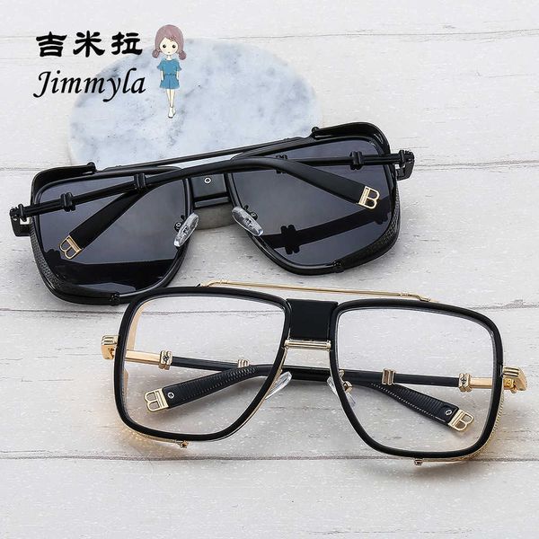 fashion frames b large frame sunglasses fashionable men's and women's heavy industry thick edge punk sunglasses modern ins glasses, White;black
fashion frames b large frame sunglasses fashionable men's and women's heavy industry thick edge punk sunglasses modern ins glasses, White;black