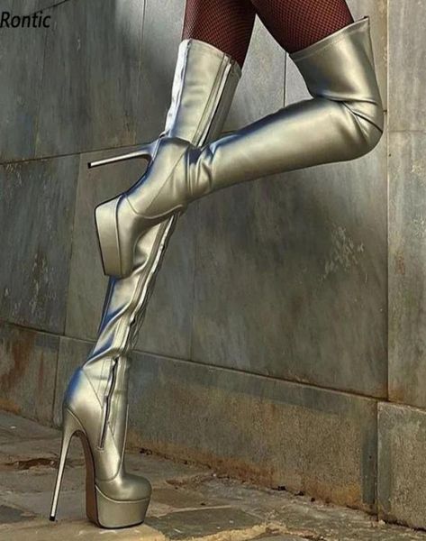 rontic 2022 handmade women winter over the knee boots stiletto heels round toe pretty silver party shoes us size 5201325825, Black
rontic 2022 handmade women winter over the knee boots stiletto heels round toe pretty silver party shoes us size 5201325825, Black