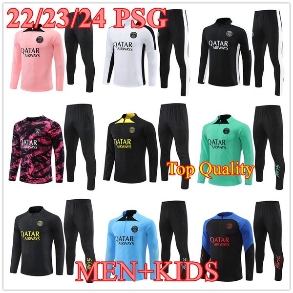 2023 2024 new style psgs mbappe soccer jersey tracksuit 22/23/24 classic style paris training suit half pull long sleeve sergio ramos verrat, Black
2023 2024 new style psgs mbappe soccer jersey tracksuit 22/23/24 classic style paris training suit half pull long sleeve sergio ramos verrat, Black
