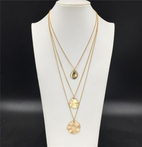 pendant necklaces trendy gold color plating hammered effect round disc layered necklace for women bohemia elegant jewelrypendan5801023, Silver
pendant necklaces trendy gold color plating hammered effect round disc layered necklace for women bohemia elegant jewelrypendan5801023, Silver