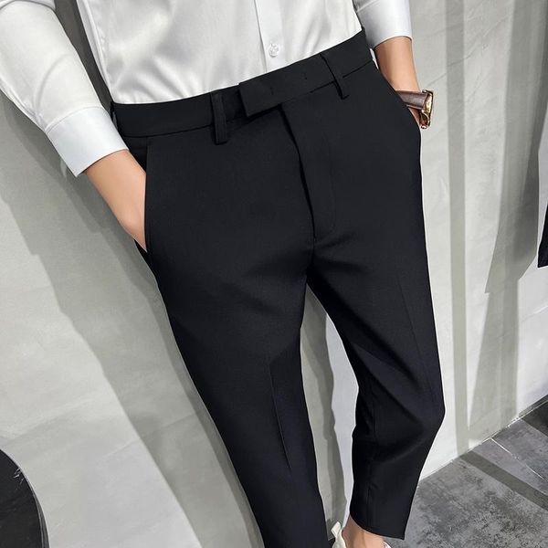 blazers 2022 men formal business trousers fashion male clothing slimfit suit pants casual ninepoint pant highquality men dress pants, White;black
blazers 2022 men formal business trousers fashion male clothing slimfit suit pants casual ninepoint pant highquality men dress pants, White;black