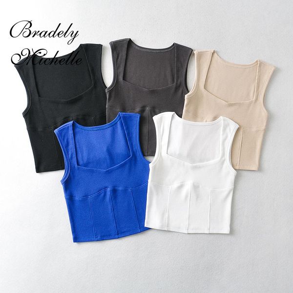 t-shirt crop women summer solid tank sleeveless thin knit basic outwear elastic camis, White
t-shirt crop women summer solid tank sleeveless thin knit basic outwear elastic camis, White