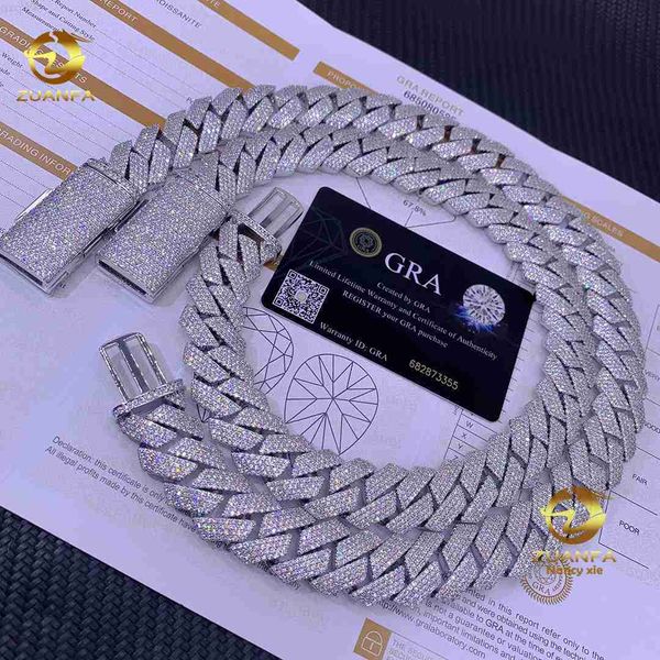 20mm pass diamond tester gra certificate hip hop jewelry silver 925 necklace vvs moissanite diamond iced out cuban link chain
20mm pass diamond tester gra certificate hip hop jewelry silver 925 necklace vvs moissanite diamond iced out cuban link chain