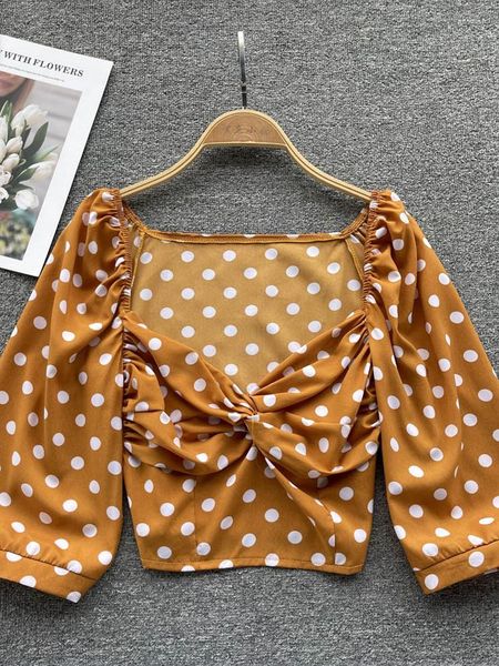 women's blouses yuoomuoo chic fashion polka dot short blouse shirts vintage y2k white black knot v-neck crop
women's blouses yuoomuoo chic fashion polka dot short blouse shirts vintage y2k white black knot v-neck crop