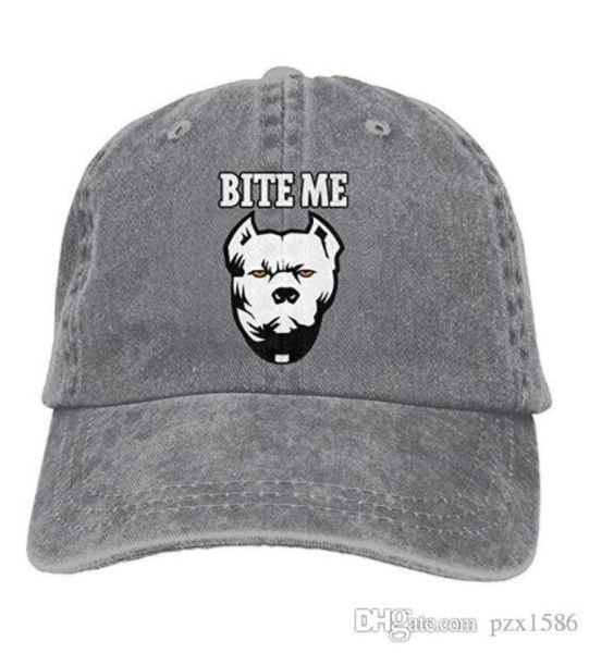 pzx baseball cap for men and women bite me pitbull mens cotton adjustable jeans cap hat optional3196116, Blue;gray
pzx baseball cap for men and women bite me pitbull mens cotton adjustable jeans cap hat optional3196116, Blue;gray