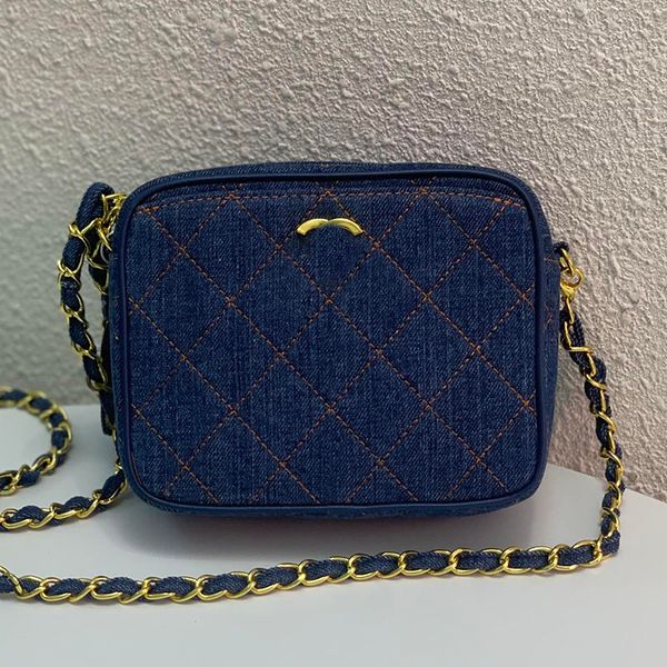 women designer denim camera bag gold metal hardware vanity box bags dark blue crossbody shoulder handbag diamond lattice matelasse chain min
women designer denim camera bag gold metal hardware vanity box bags dark blue crossbody shoulder handbag diamond lattice matelasse chain min