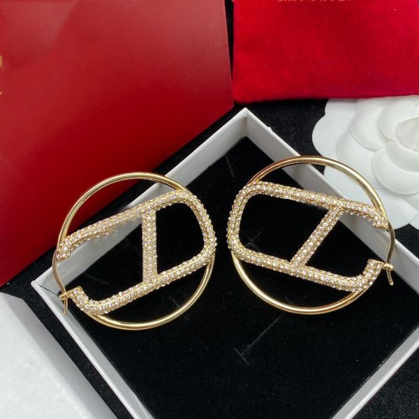 full cz diamond big hoop earrings charm luxury designer women earing wedding gift big letters circle drop dangle eardrop231h, Golden;silver
full cz diamond big hoop earrings charm luxury designer women earing wedding gift big letters circle drop dangle eardrop231h, Golden;silver