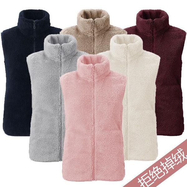 vests jacket vest women's coral fleece coat women's vest autumn winter outdoor short chaleco mujer, Black;white
vests jacket vest women's coral fleece coat women's vest autumn winter outdoor short chaleco mujer, Black;white