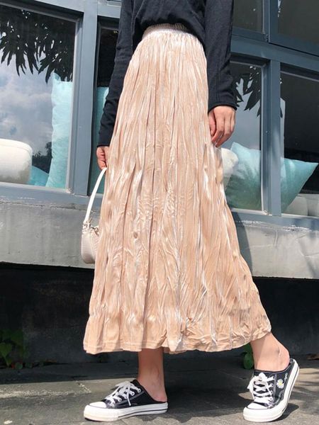 dresses tigena women velvet long skirt 2022 autumn winter fashion folds solid allmatch a line high waist pleated midi skirt female, White;black
dresses tigena women velvet long skirt 2022 autumn winter fashion folds solid allmatch a line high waist pleated midi skirt female, White;black