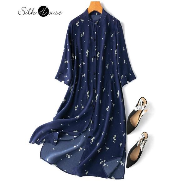 dresses small plum blossom charm print navy blue chinese style small stand collar mulberry silk light and loose medium sleeve silk dress, Black;gray
dresses small plum blossom charm print navy blue chinese style small stand collar mulberry silk light and loose medium sleeve silk dress, Black;gray